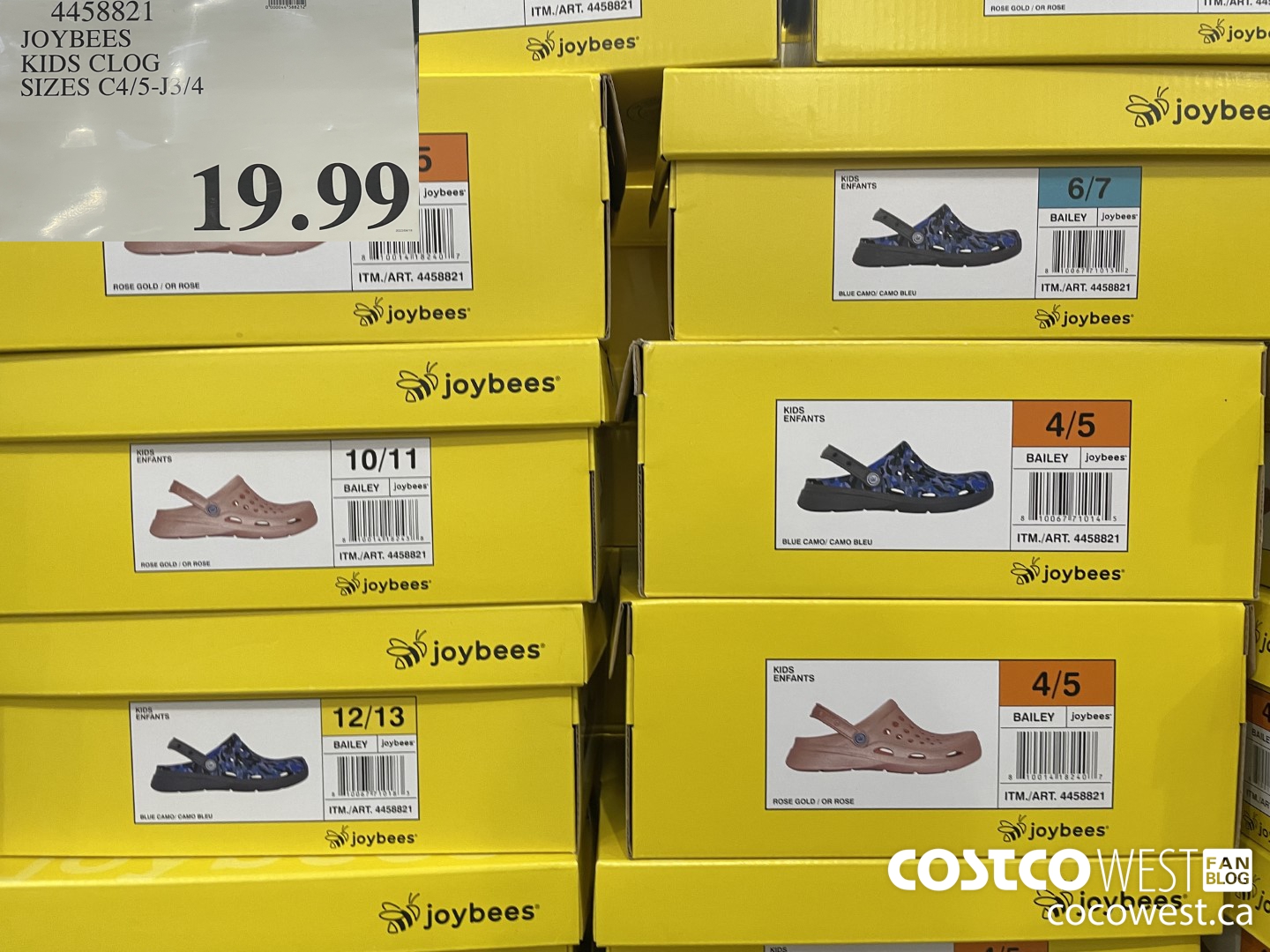 4458821 JOYBEES KIDS CLOG SIZES C4/5-J3/4 $19.99