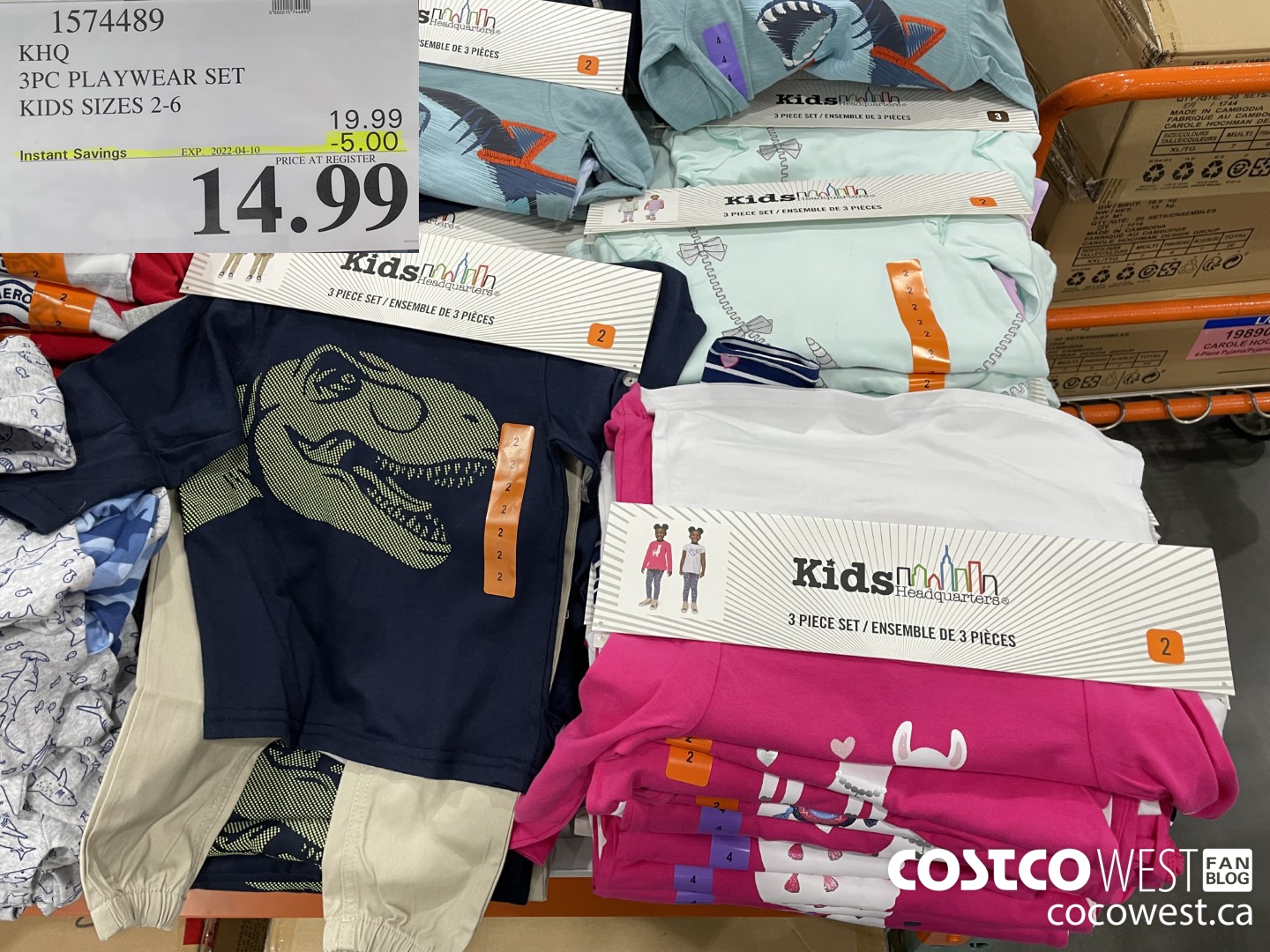 1574489 KHQ 3PC PLAYWEAR SET KIDS SIZES 2-6  ($5.00 INSTANT SAVINGS EXPIRES ON 2022-04-10) $14.99