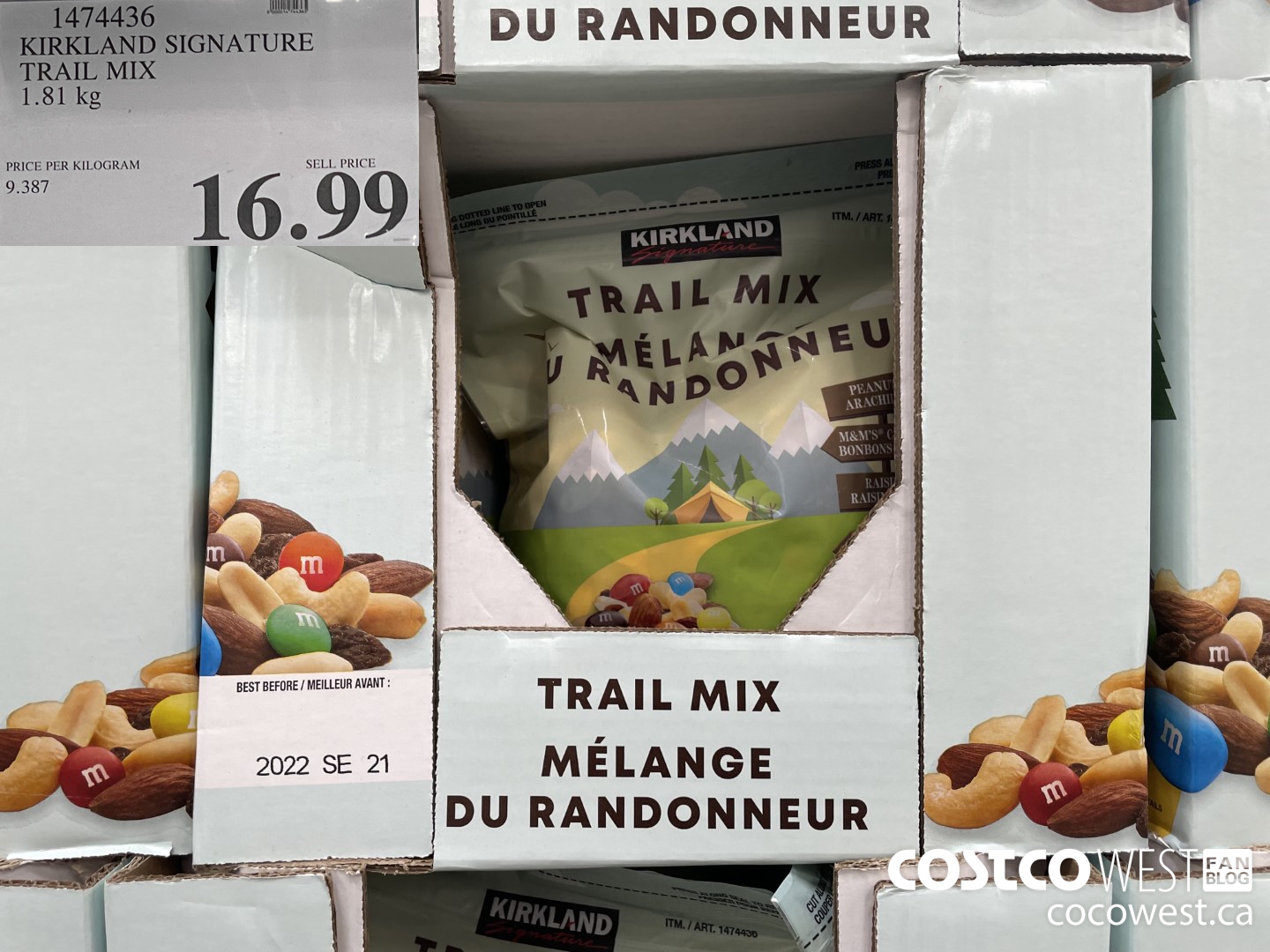 1474436 KIRKLAND SIGNATURE TRAIL MIX 1.81 KG $16.99