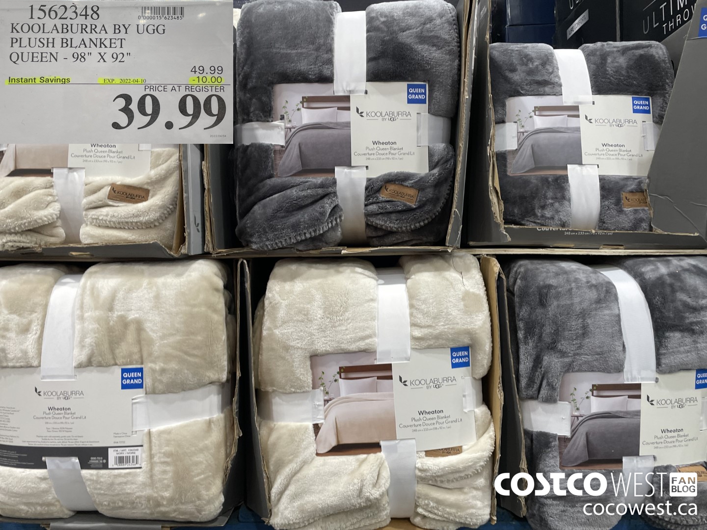 1562348 KOOLABURRA BY UGG PLUSH BLANKET QUEEN - 98