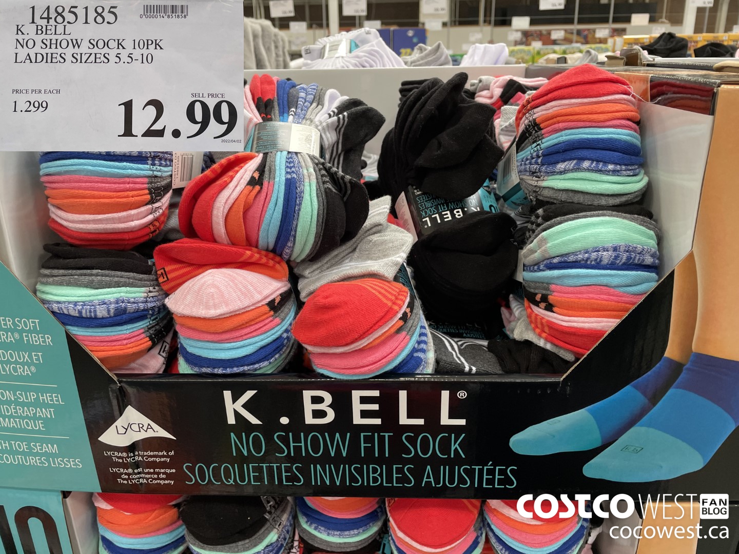 1485185 K. BELL NO SHOW SOCK 10PK LADIES SIZES 5.5-10 $12.99