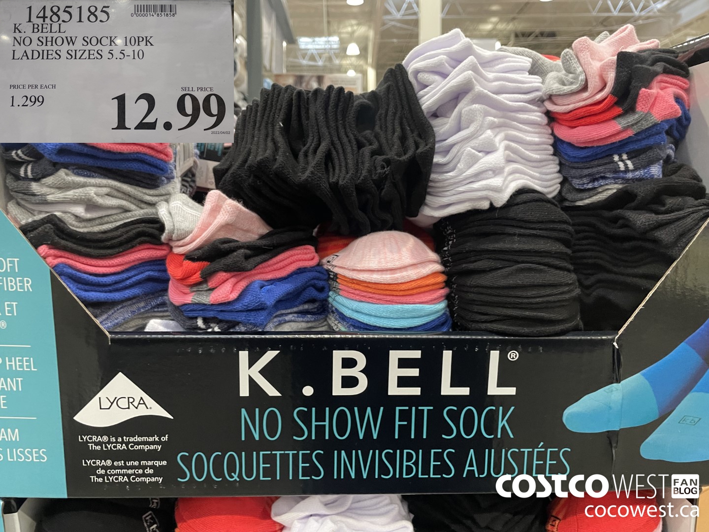 1485185 K. BELL NO SHOW SOCK 10PK LADIES SIZES 5.5-10 $12.99