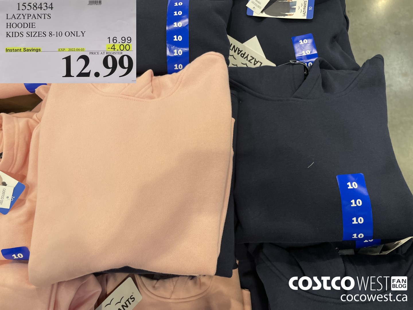1558434 LAZYPANTS HOODIE KIDS SIZES 6-12  ($4.00 INSTANT SAVINGS EXPIRES ON 2022-04-03) $12.99