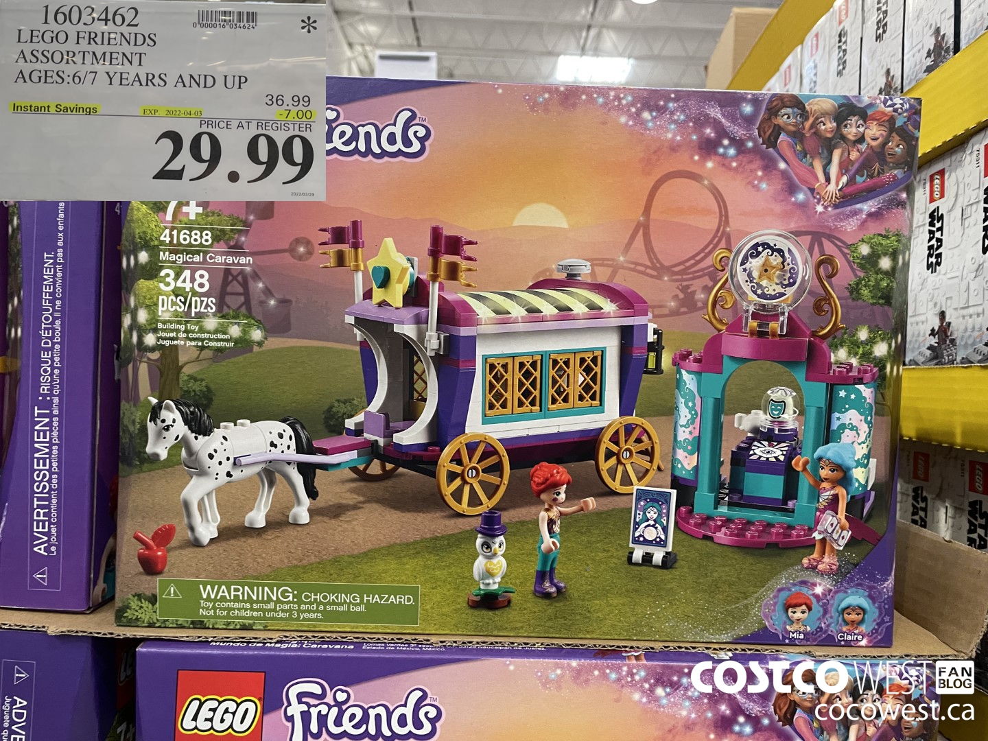 1603462 LEGO FRIENDS ASSORTMENT AGES:6/7 YEARS AND UP ($7.00 INSTANT SAVINGS EXPIRES ON 2022-04-03) $29.99