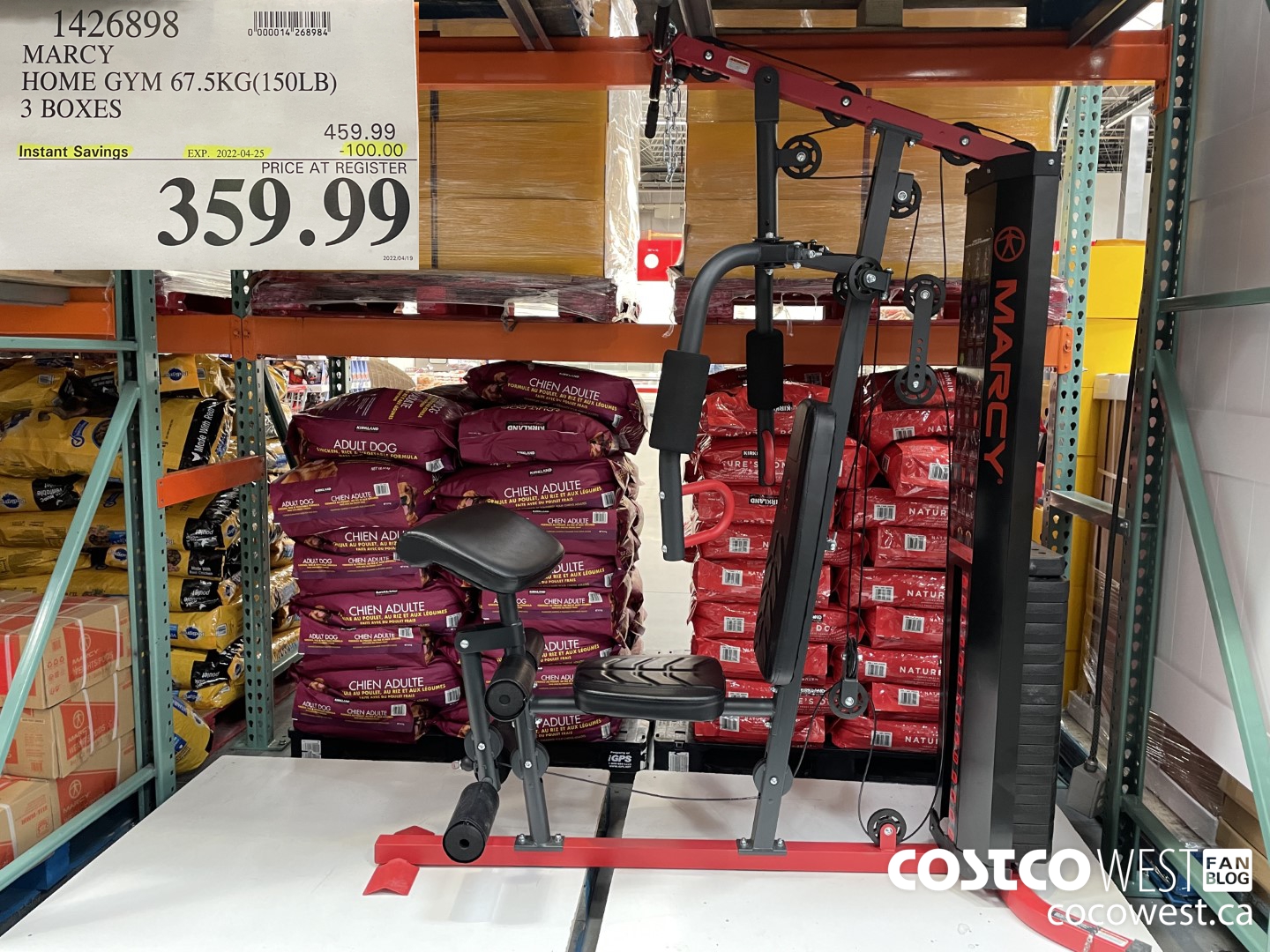 1426898 MARCY HOME GYM 67.5KG (150LB) 3 BOXES ($100.00 INSTANT SAVINGS EXPIRES ON 2022-04-25) $359.99