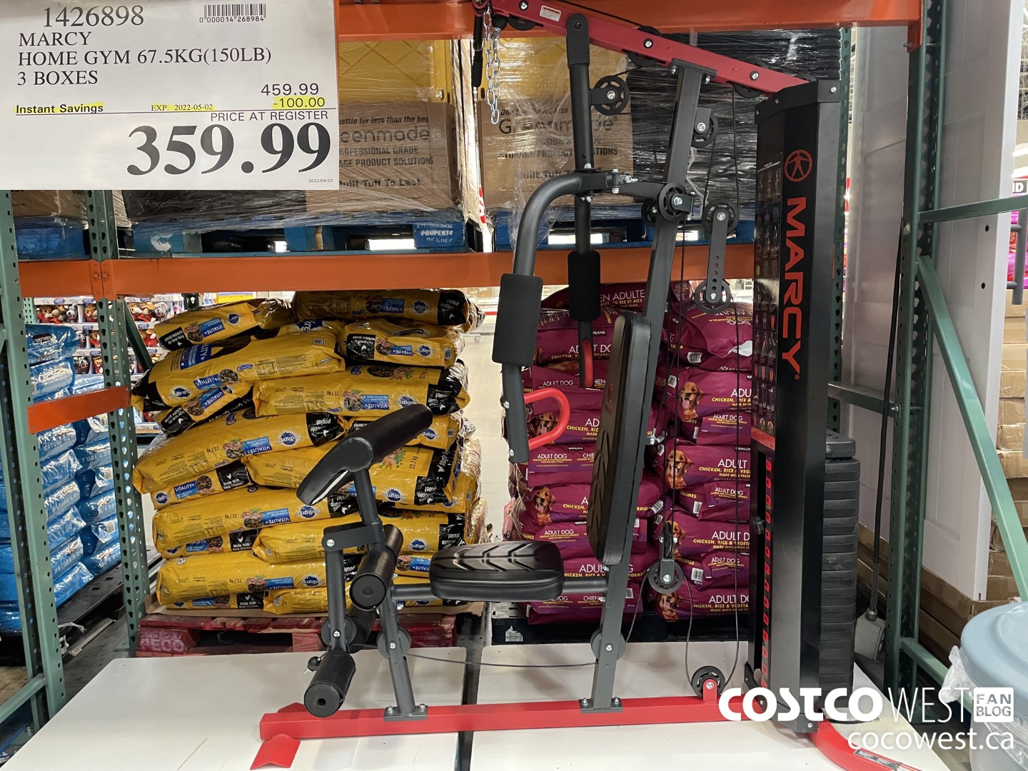 1426898 MARCY HOME GYM 67.5KG (150LB) 3 BOXES ($100.00 INSTANT SAVINGS EXPIRES ON 2022-05-02) $359.99