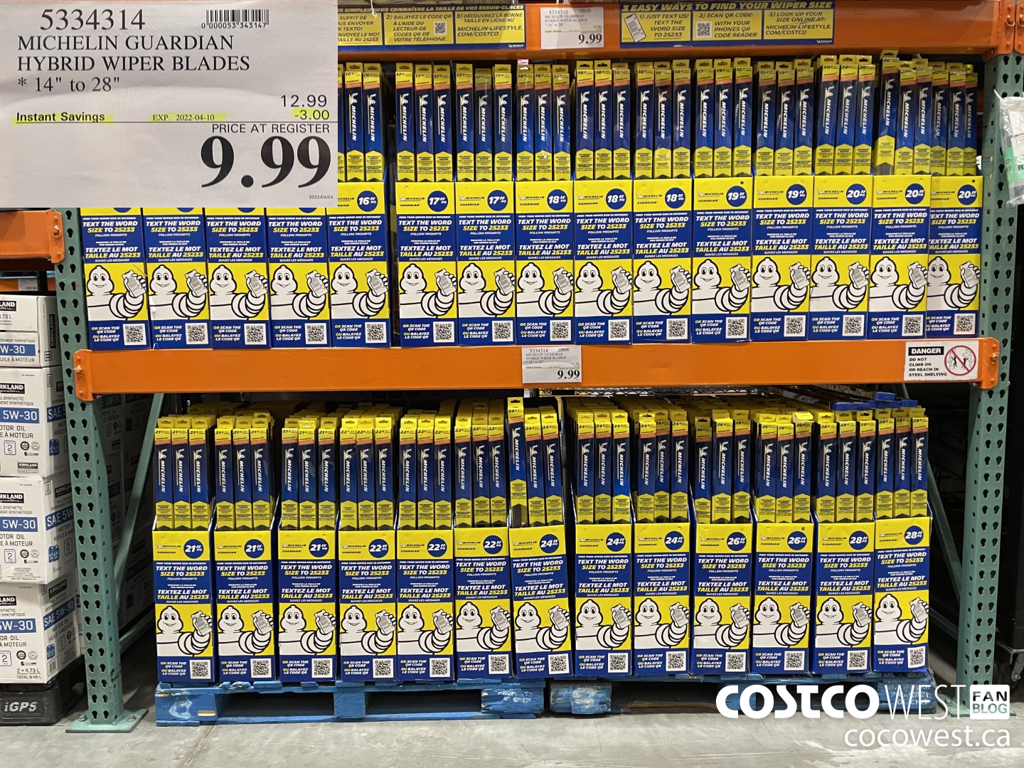 5334314 MICHELIN GUARDIAN HYBRID WIPER BLADES 14 to 280 ($3.00 INSTANT SAVINGS EXPIRES ON 2022-04-10) $9.99