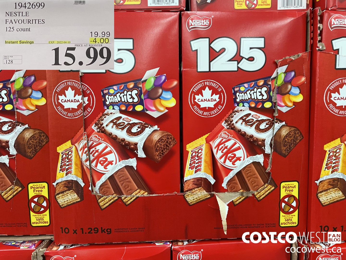 1942699 NESTLE FAVOURITES 125 count ($4.00 INSTANT SAVINGS EXPIRES ON 2022-04-10) $15.99