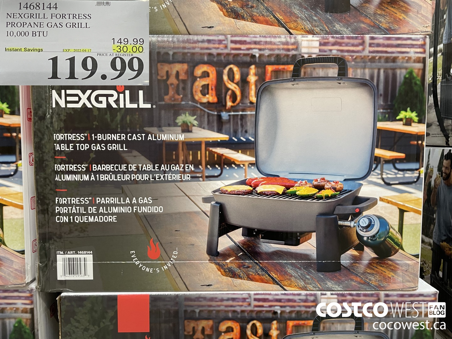 1468144 NEXGRILL FORTRESS PROPANE GAS GRILL 10,000 BTU ($30.00 INSTANT SAVINGS EXPIRES ON 2021-04-17) $119.99