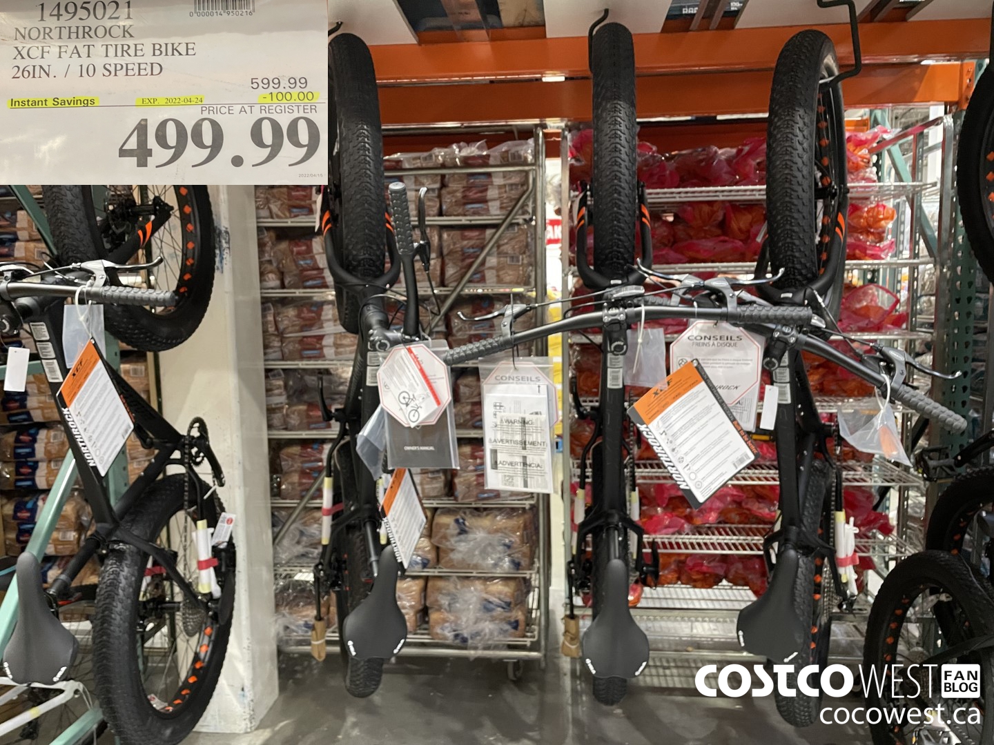 1495021 NORTHROCK XCF FAT TIRE BIKE 20IN. / 10 SPEED  ($100.00 INSTANT SAVINGS EXPIRES ON 2022-04-24) $499.99