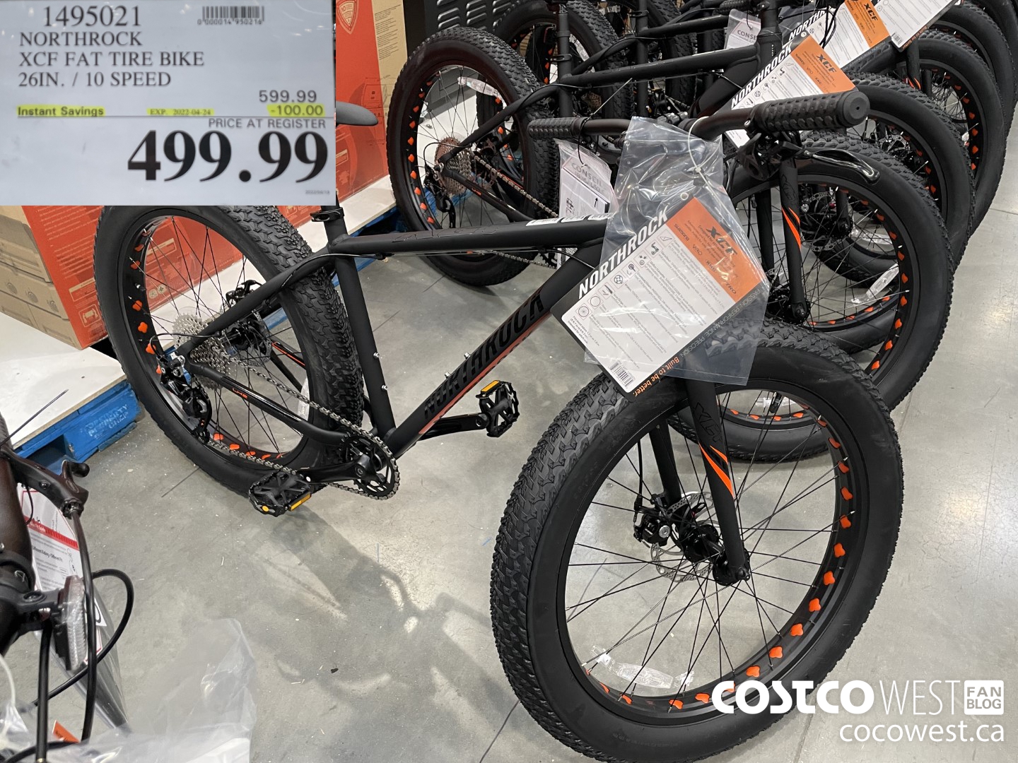 1495021 NORTHROCK XCF FAT TIRE BIKE 20IN. / 10 SPEED  ($100.00 INSTANT SAVINGS EXPIRES ON 2022-04-24) $499.99