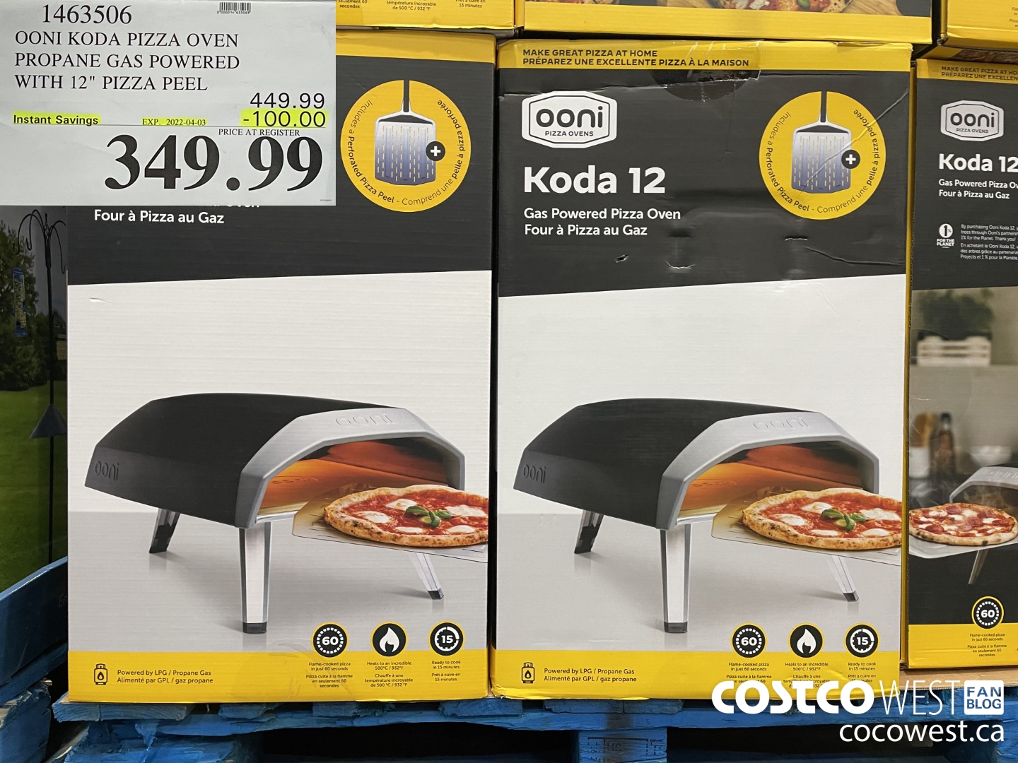 1463506 OONI KODA PIZZA OVEN PROPANE GAS POWERED WITH 12