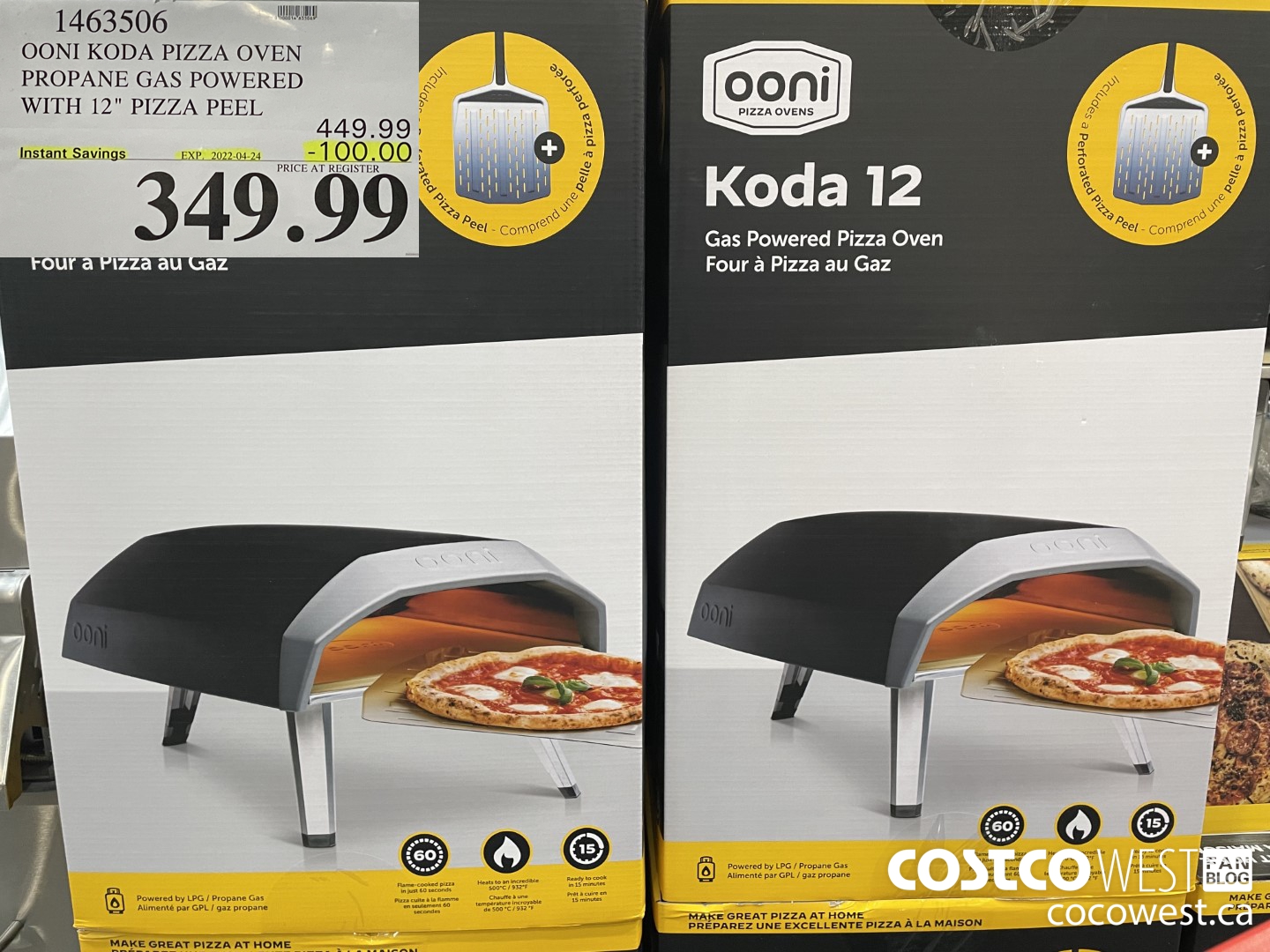 1463506 OONI KODA PIZZA OVEN PROPANE GAS POWERED WITH 12