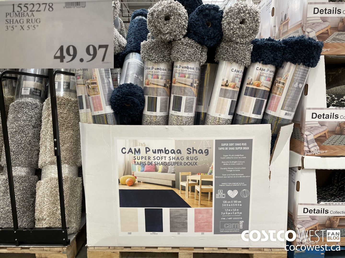 1552278 PUMBAA SHAG RUG 3'5