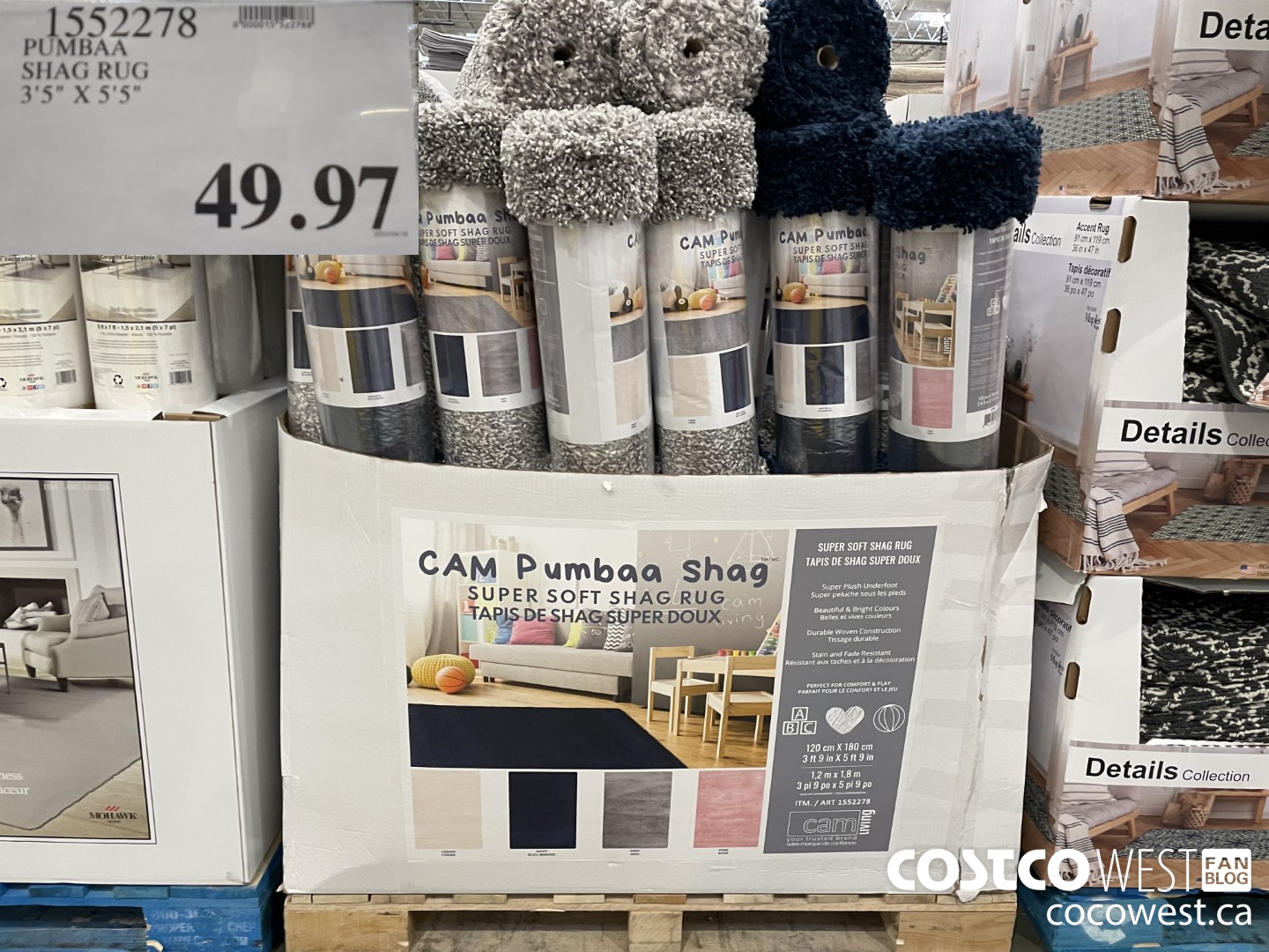 1552278 PUMBAA SHAG RUG 3'5