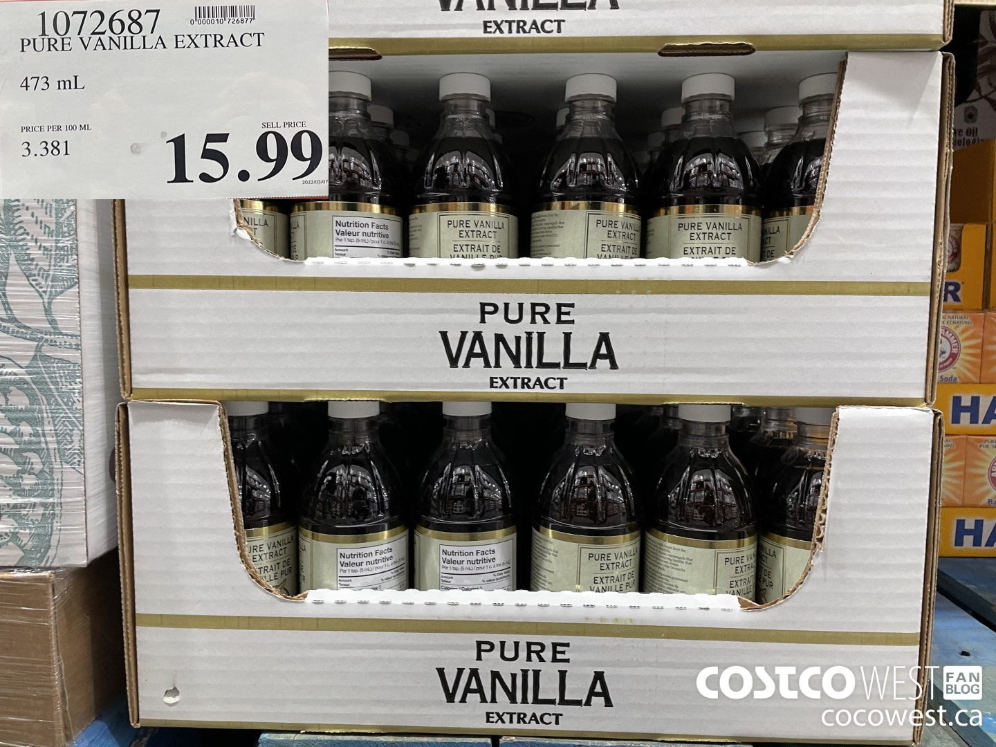 1072687 PURE VANILLA EXTRACT 473 mL $15.99
