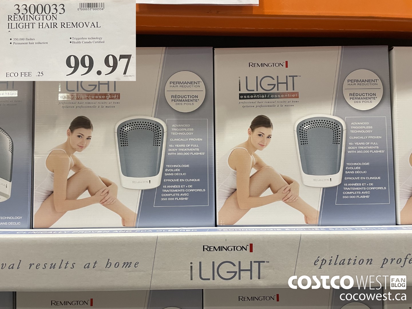 3300033 REMMINGTON ILIGHT HAIR REMOVAL $99.97