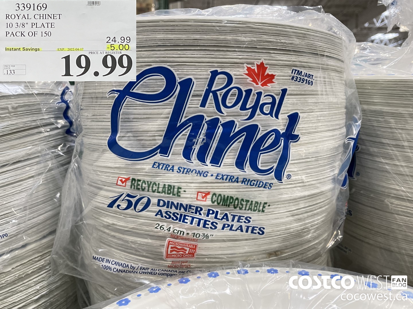 339169 ROYAL CHINET 10 3/4