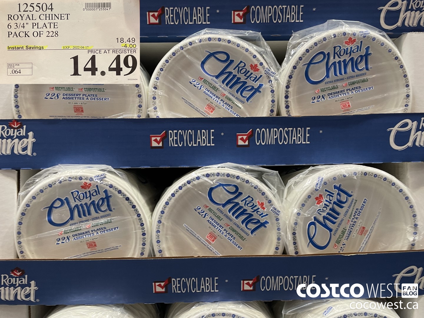 125504 ROYAL CHINET 6 3/4