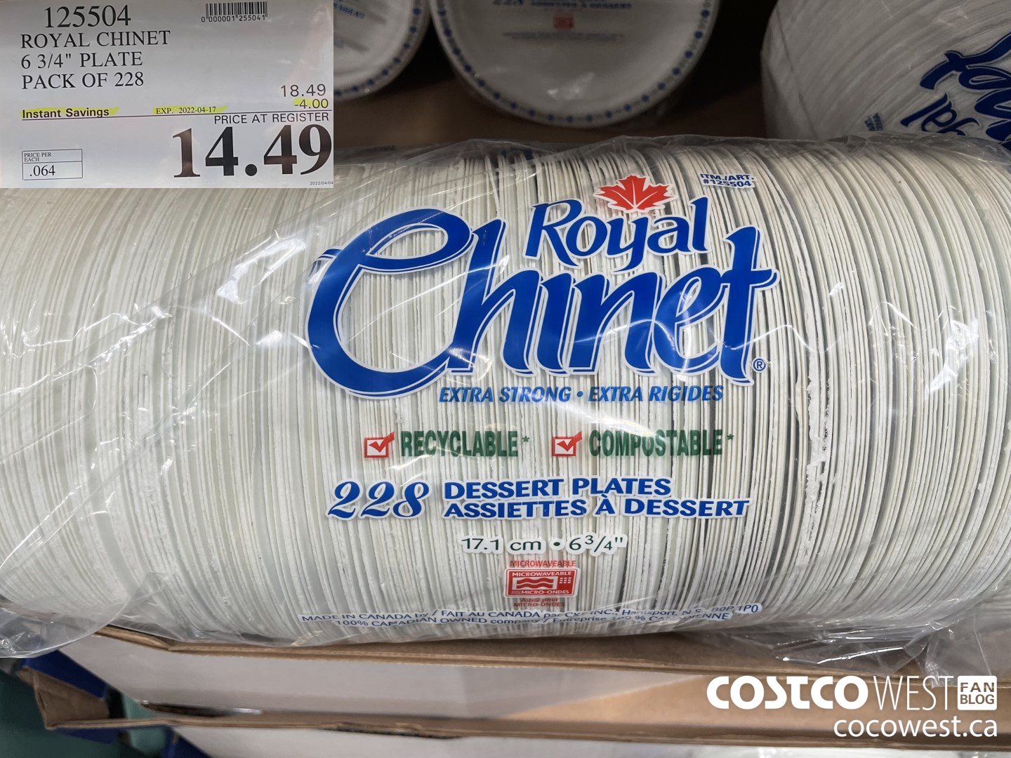 125504 ROYAL CHINET 6 3/4