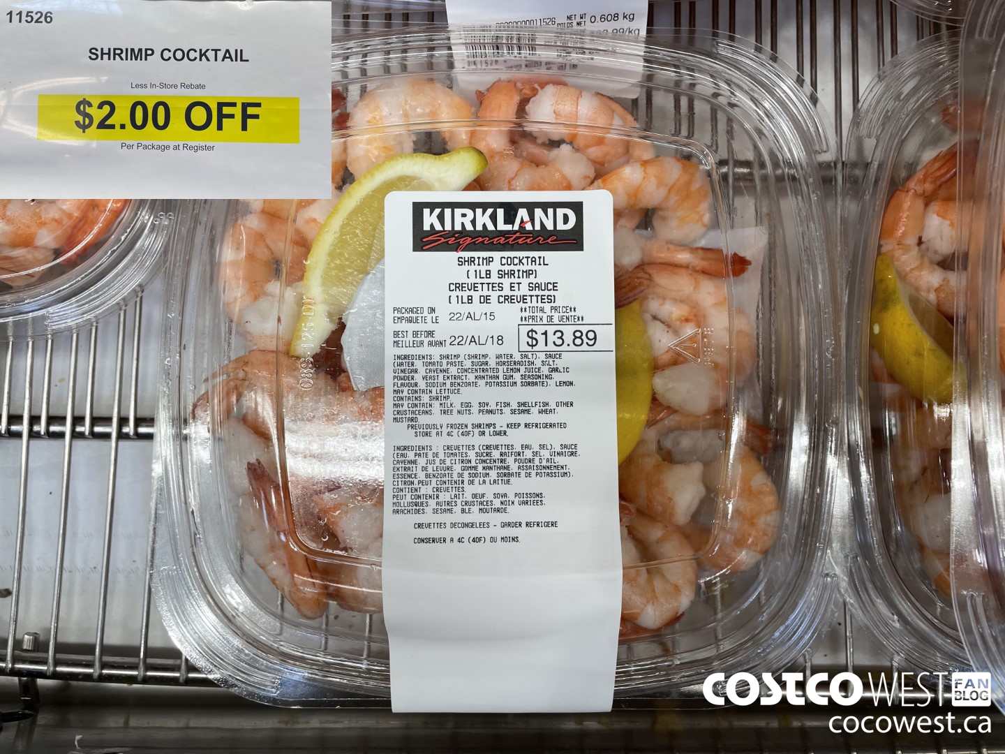11526 SHRIMP COCKTAIL ($2.00 INSTANT SAVINGS)