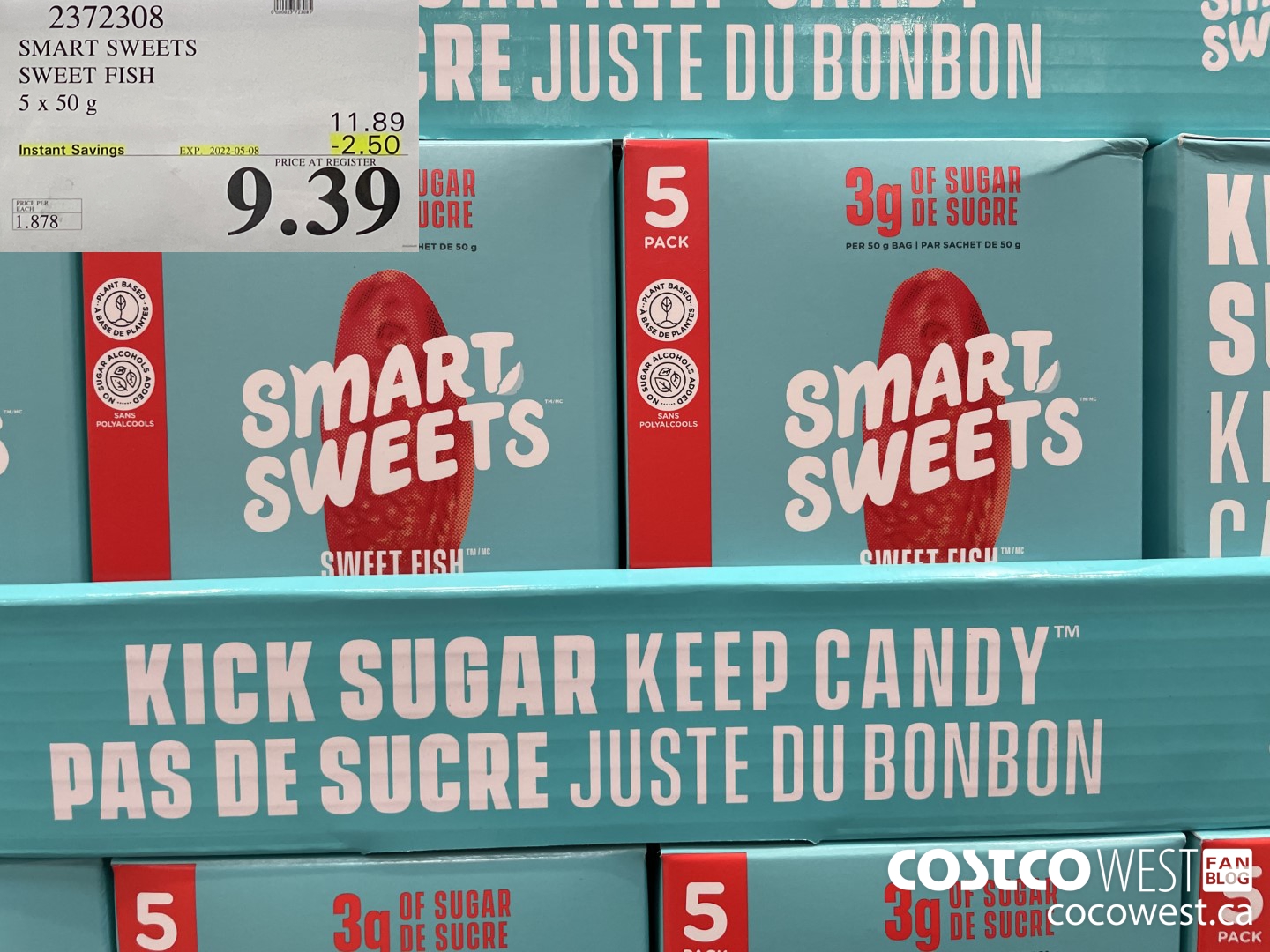 2372308 SMART SWEETS SWEET FISH 5 X 50G ($2.50 INSTANT SAVINGS EXPIRES ON 2022-05-08) $9.39