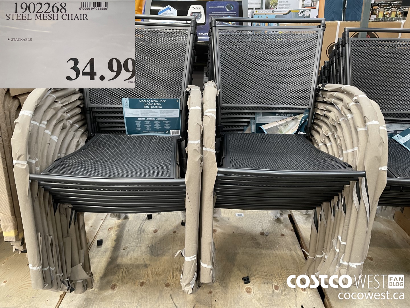 Stacking bistro best sale chair costco