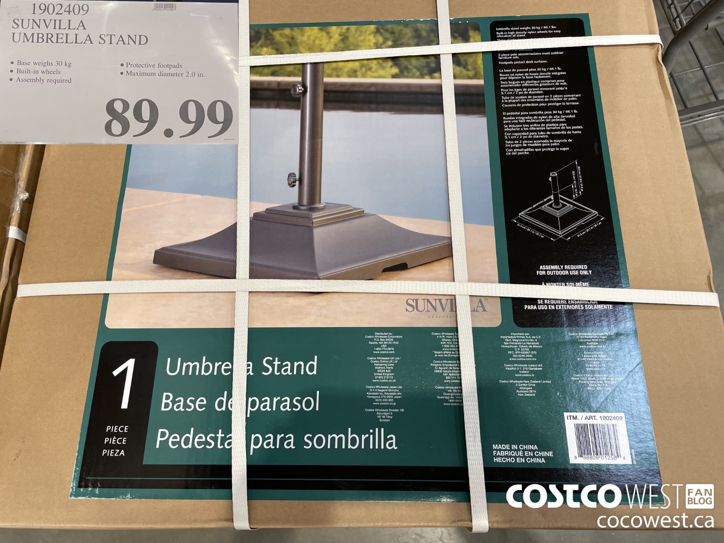 1902409 SUNVILLA UMBRELLA STAND $89.99