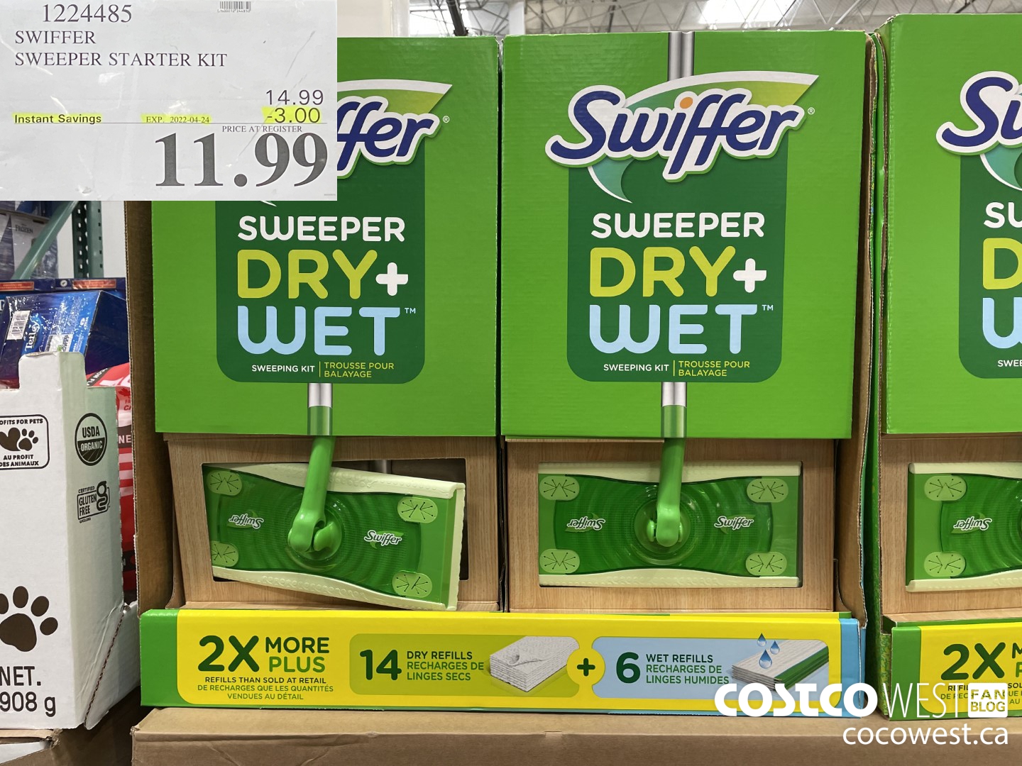 1224485 SWIFFER SWEEPER STARTER KIT ($3.00 INSTANT SAVINGS EXPIRES ON 2022-04-24) $11.99