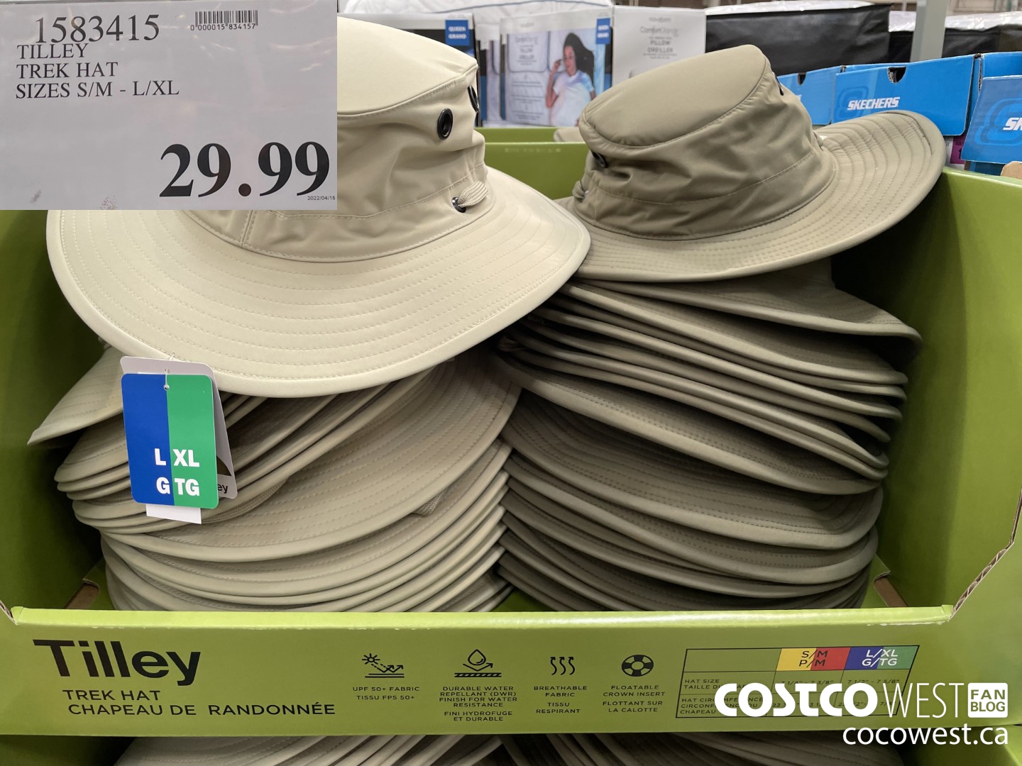 1583415 TILLEY TREK HAT SIZES S/M-L/XL $29.99