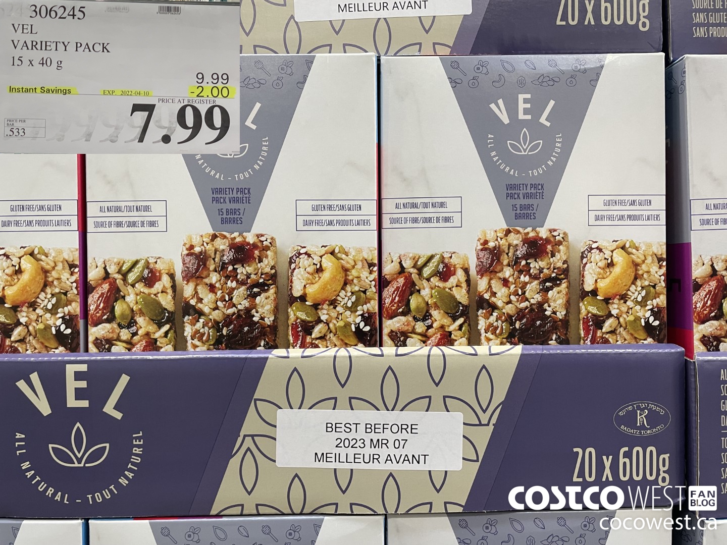 306245 VEL VARIETY PACK 15 x 40g ($2.00 INSTANT SAVINGS EXPIRES ON 2022-04-10) $7.99