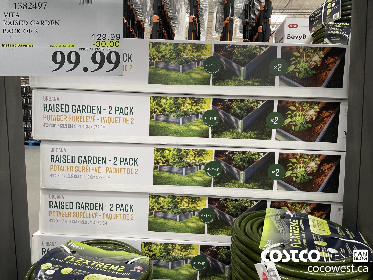 1382497 VITA RAISED GARDEN PACK OF 2  ($30.00 INSTANT SAVINGS EXPIRES ON 2022-05-01) $99.99