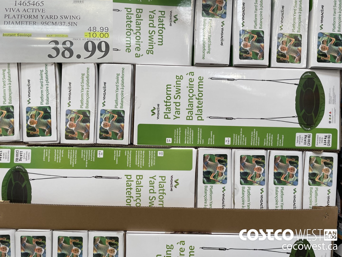 1465465 VIVA ACTIVE PLATFORM YARD SWING DIAMETER: 95CM/37.5IN ($10.00 INSTANT SAVINGS EXPIRES ON 2022-05-01) $38.99