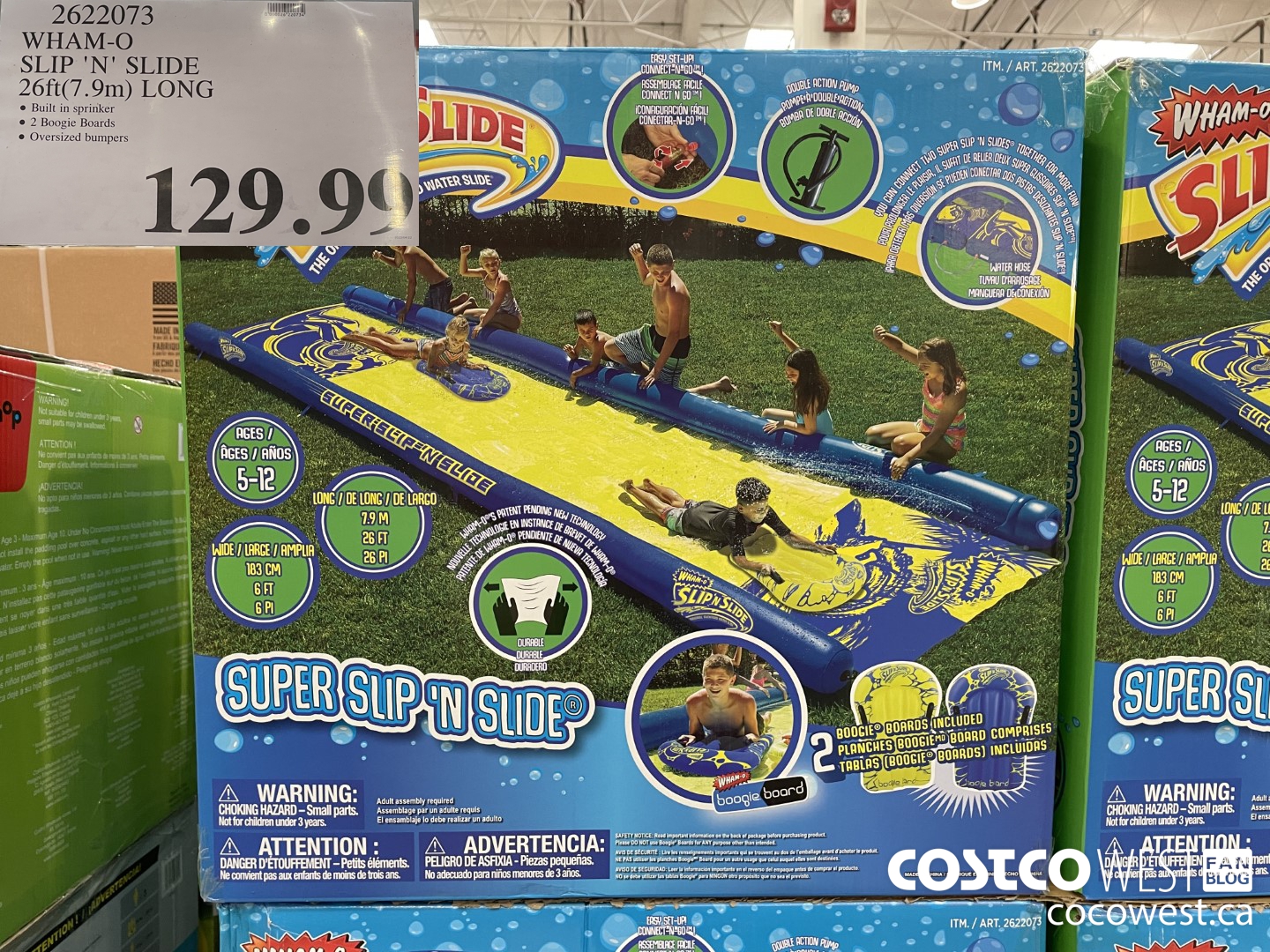 2622073 WHAM-O “SLIP 'N' SLIDE 26ft(7.9m) LONG  $129.99