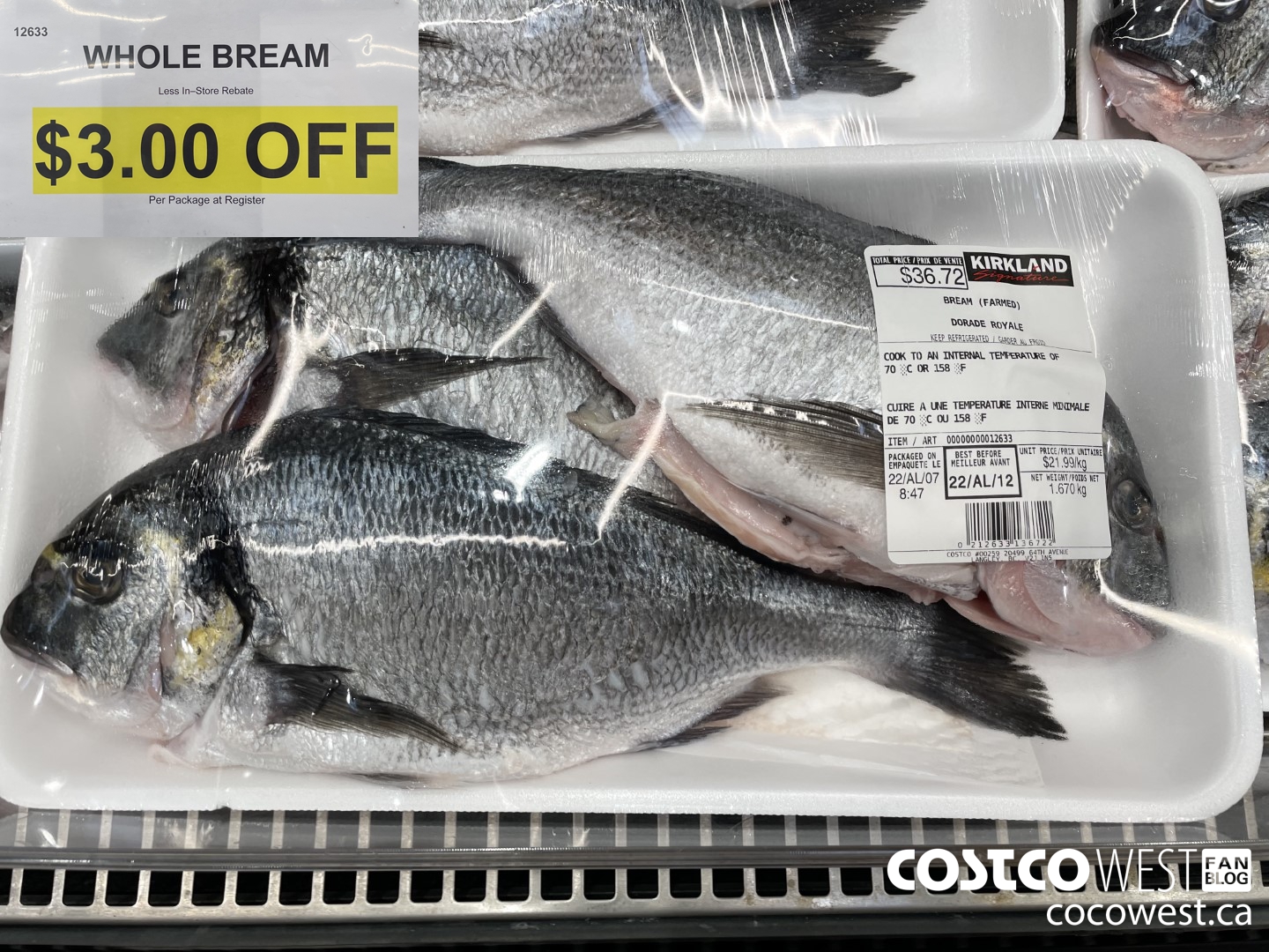 12633 WHOLE BREAM ($3.00 INSTANT SAVINGS)