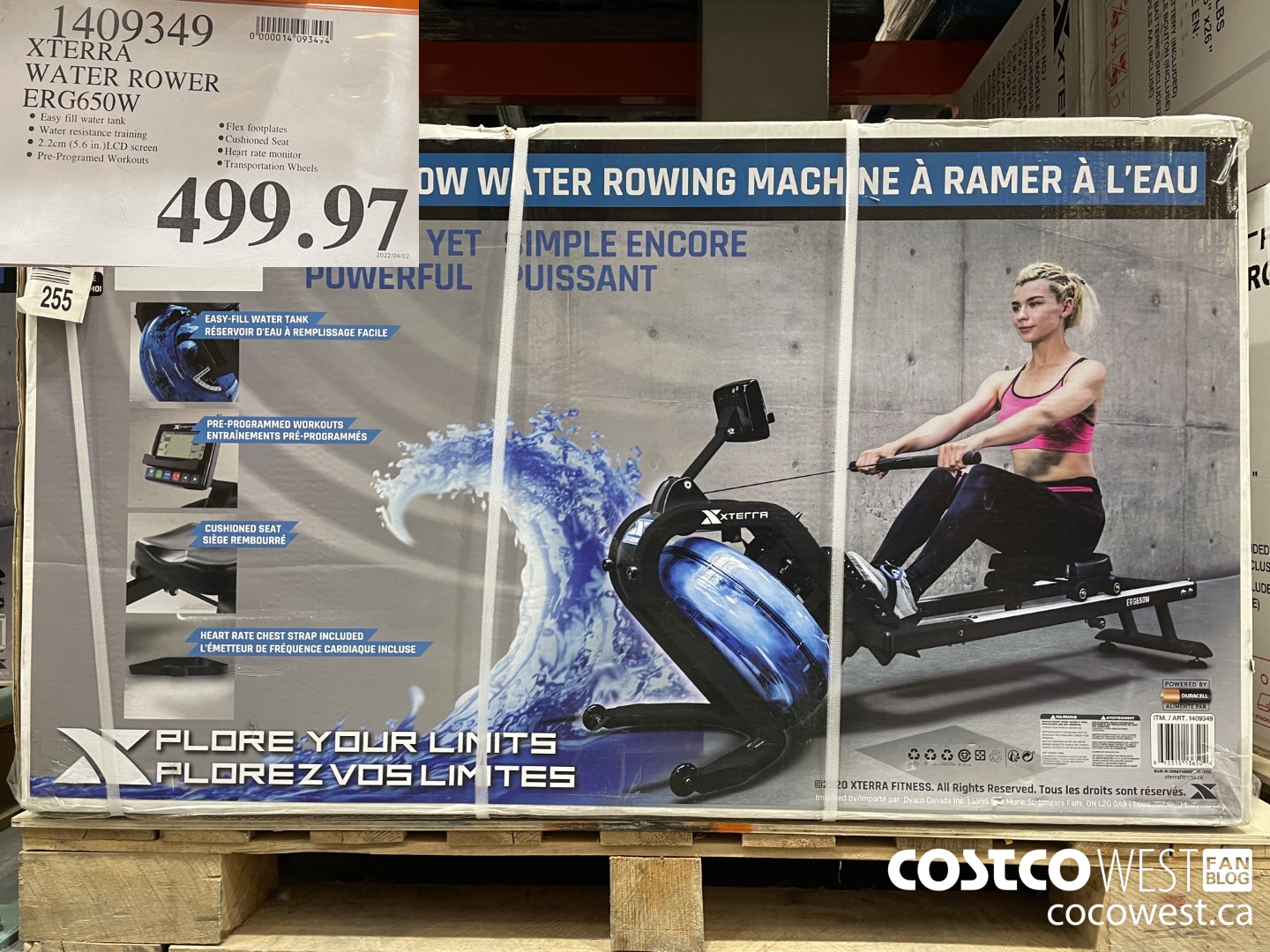 1409349 XTERRA WATER ROWER ERG650W $499.97