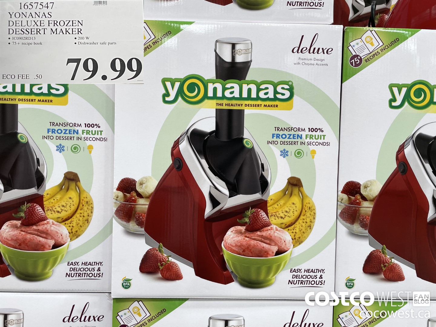 1657547 YONANAS DELUXE FROZEN DESSERT MAKER  $79.99