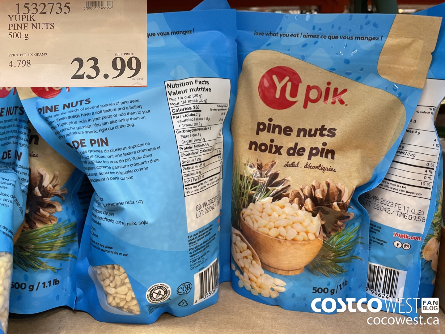 1532735 YUPIK PINE NUTS 500 g  $23.99