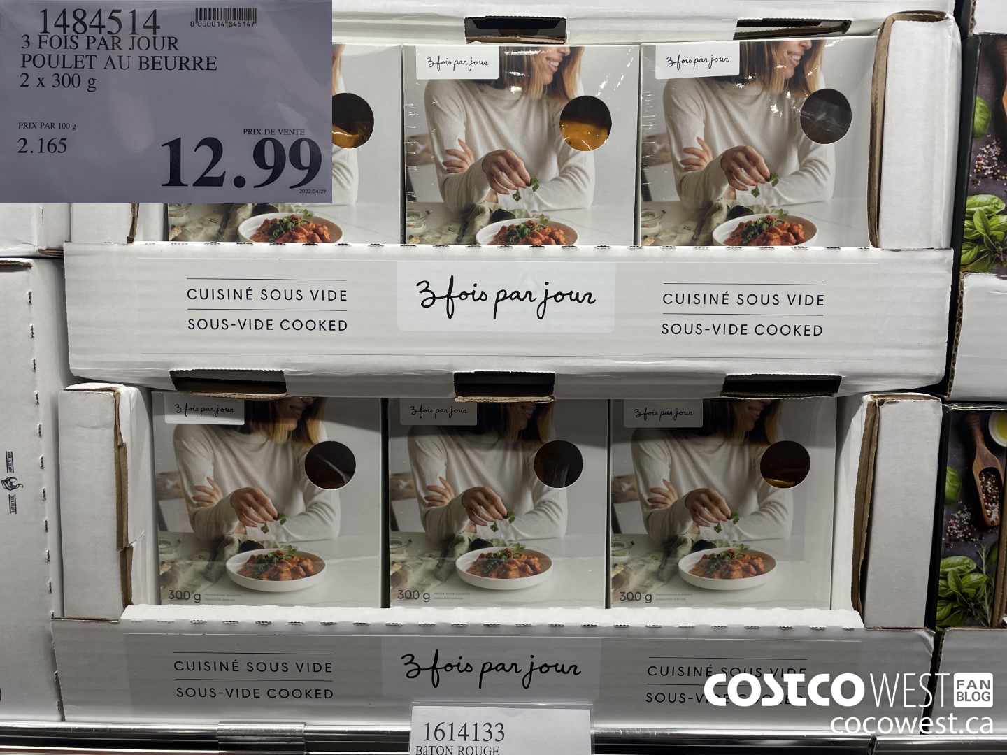 1484514 3 FOIS PAR JOUR POULET AU BEURRE 2 X 300 G $12.99