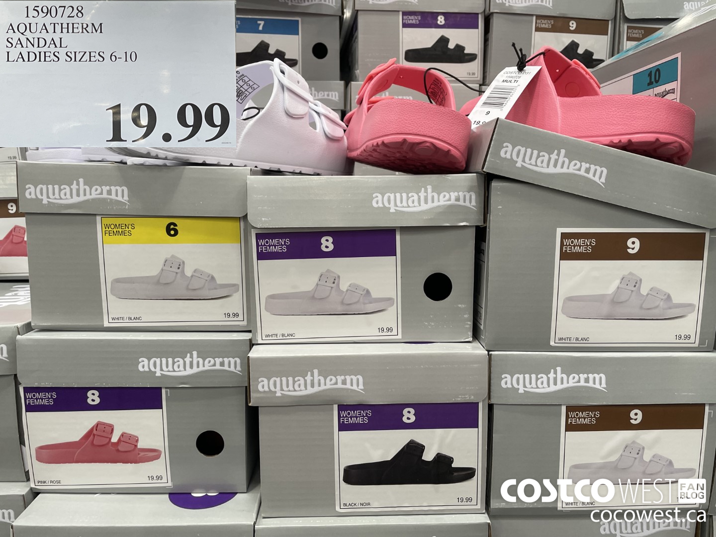 1590728 AQUATHERM SANDAL LADIES SIZES 6-10 $19.99