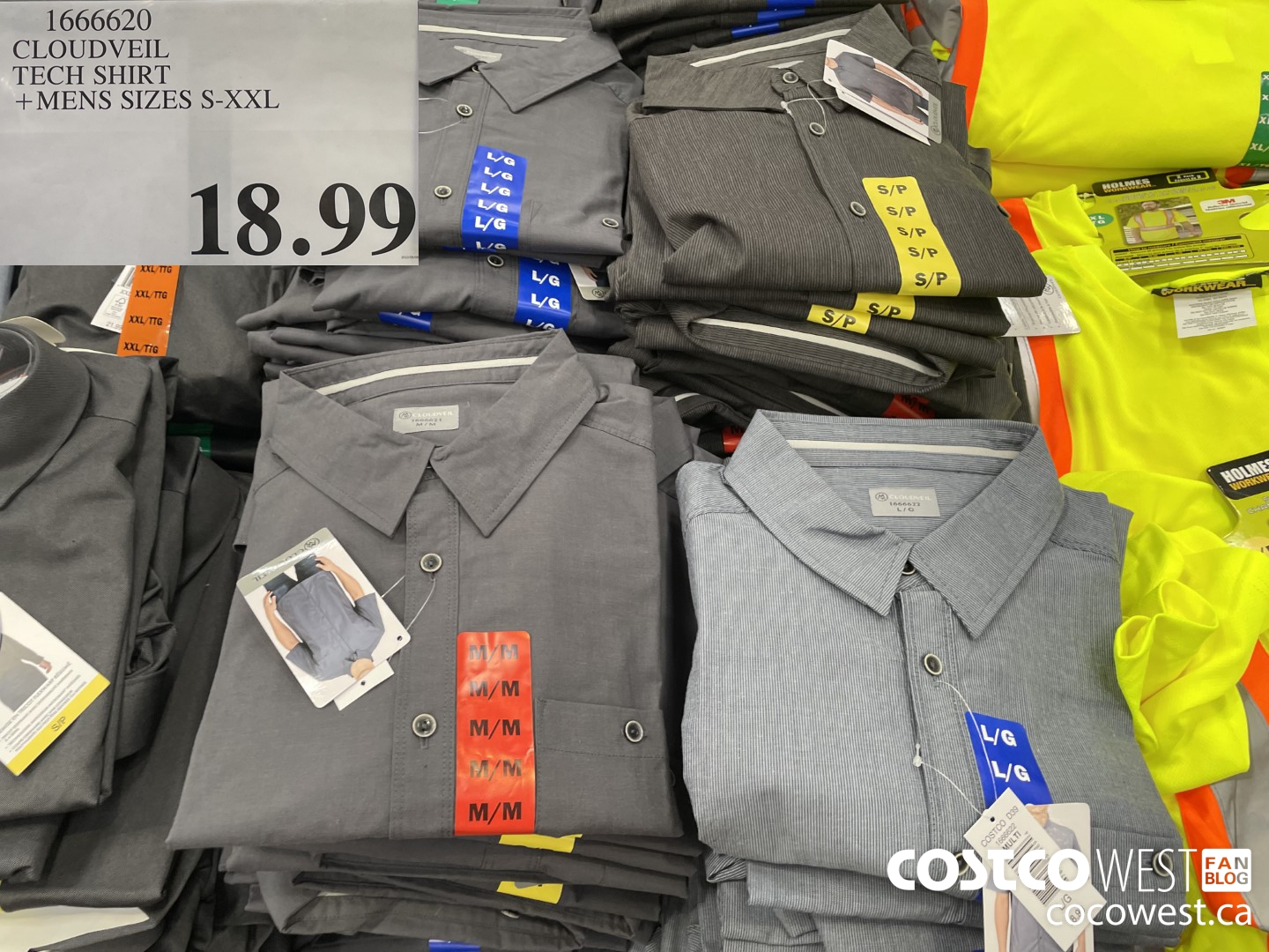 1666620 CLOUDVEIL TECH SHIRT MENS SIZES S-XXL  $18.99