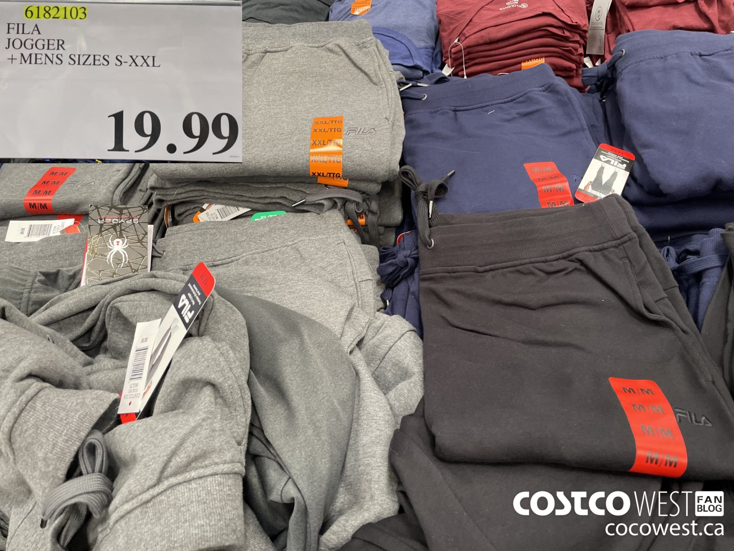 6182103 FILA JOGGER MENS SIZES S-XXL $19.99