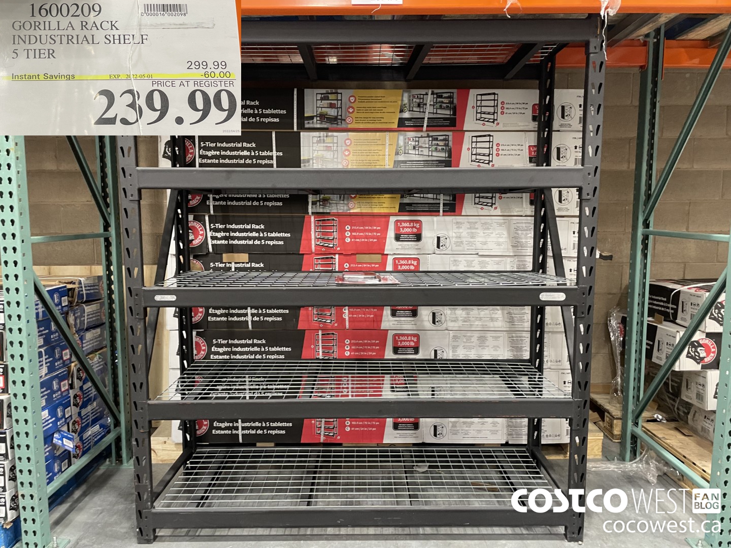 Costco] Gorilla Rack 5-tier Industrial Rack $240 - RedFlagDeals.com Forums