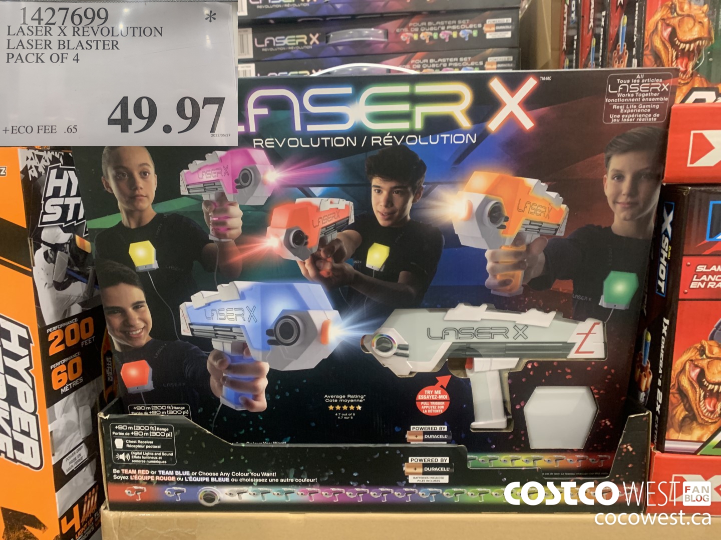 1427699 LASER X REVOLUTION LASER BLASTER PACK OF 4 $49.97