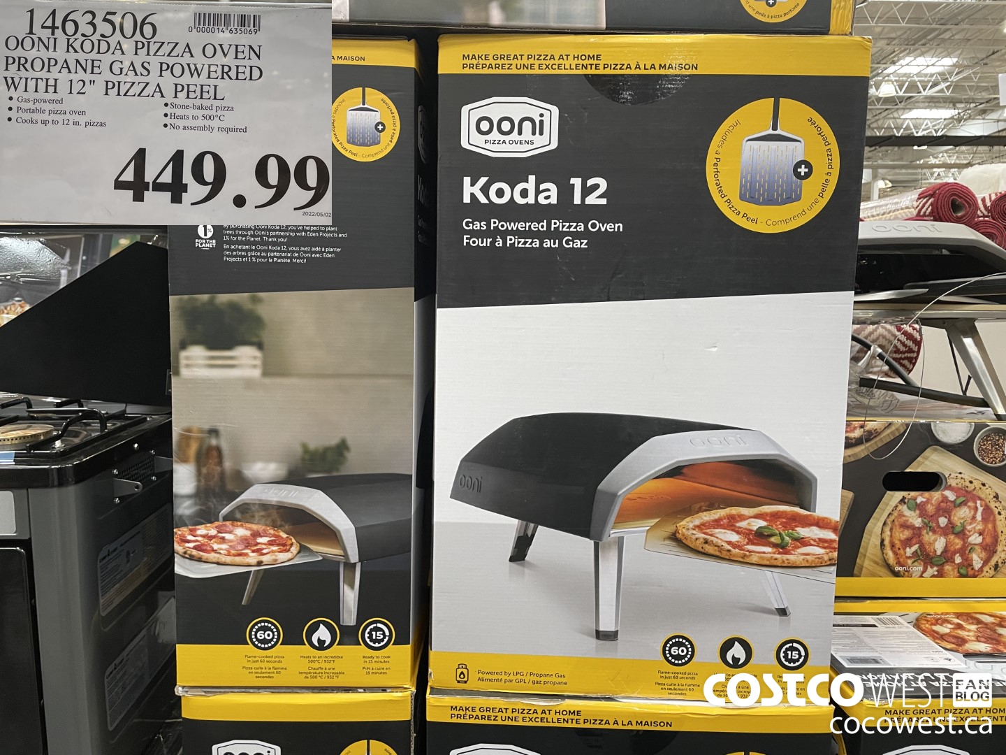 1463506 OONI KODA PIZZA OVEN PROPANE GAS POWERED WITH 12