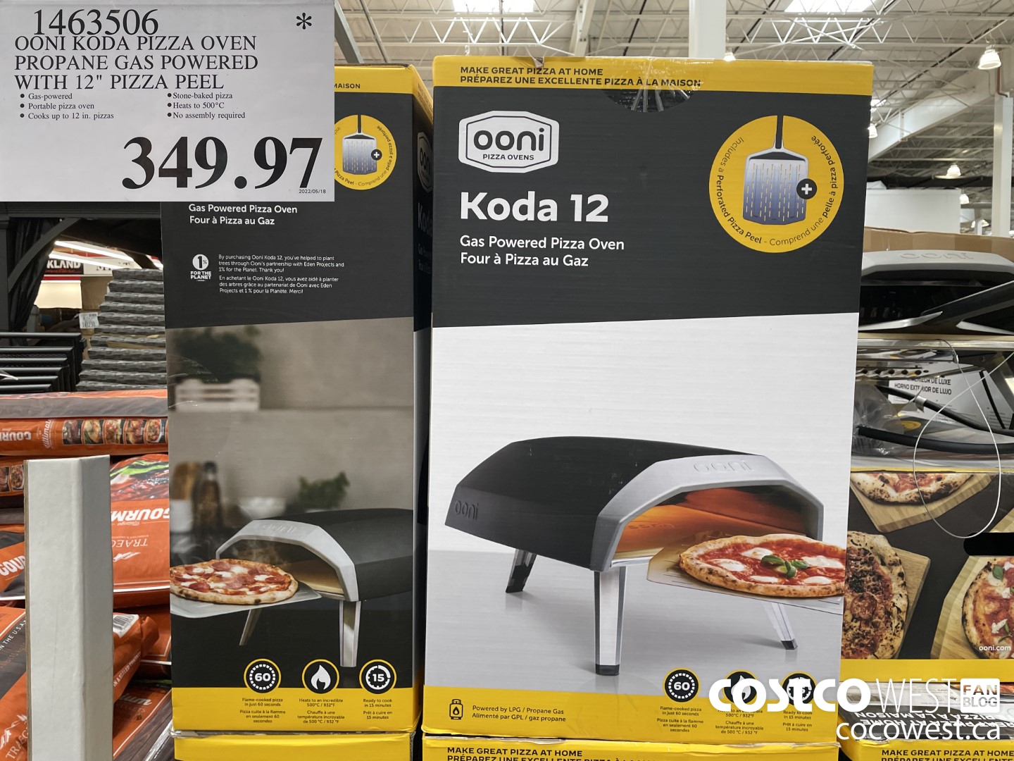 1463506 OONI KODA PIZZA OVEN PROPANE GAS POWERED WITH 12