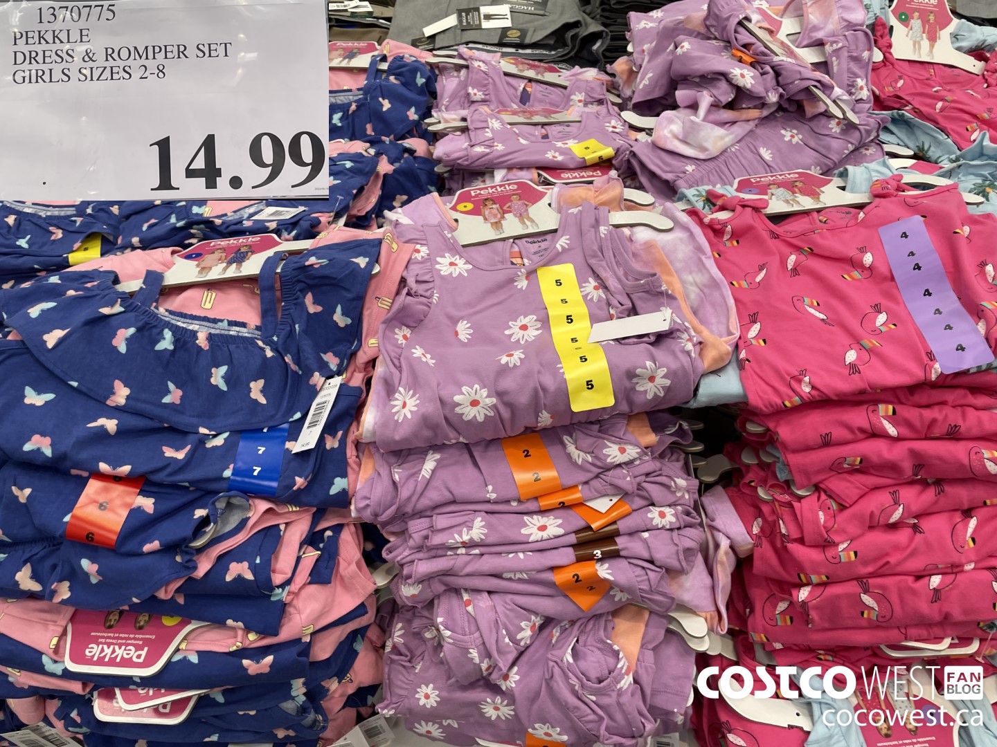 1370775 PEKKLE DRESS & ROMPER SET GIRLS SIZES 2-8 $14.99