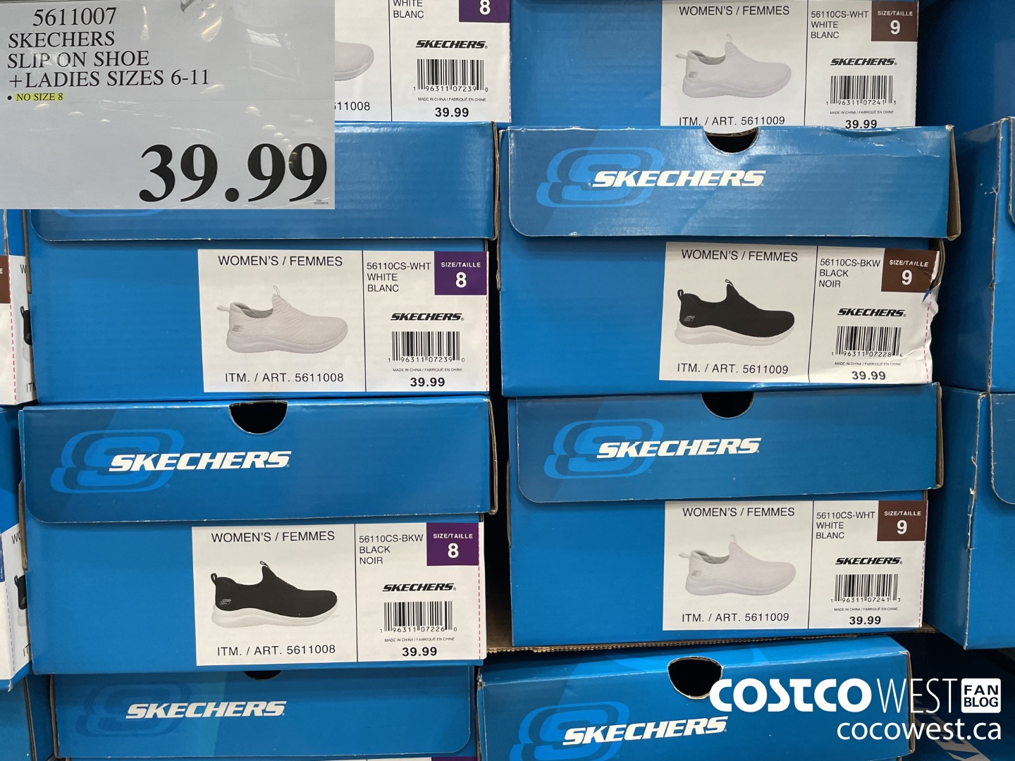 5611007 SKECHERS SLIP ON SHOE +LADIES SIZES 6-11  $39.99
