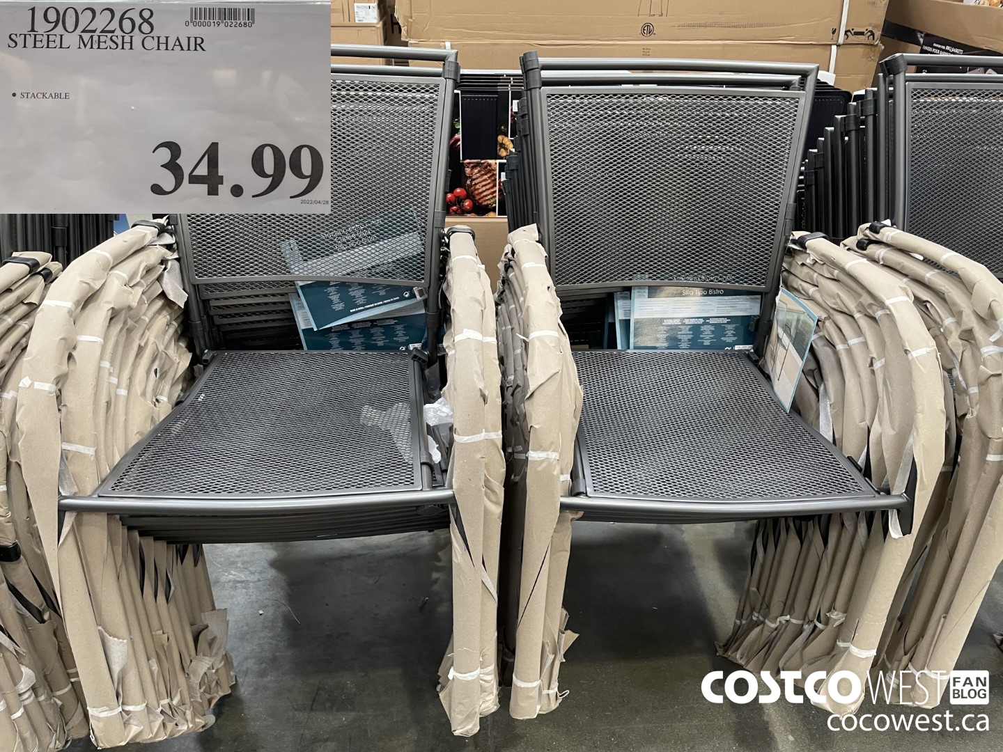 Costco 2022 Spring Superpost The Entire Seasonal Section Garden   STEEL MESH CHAIR 20220516 88861 