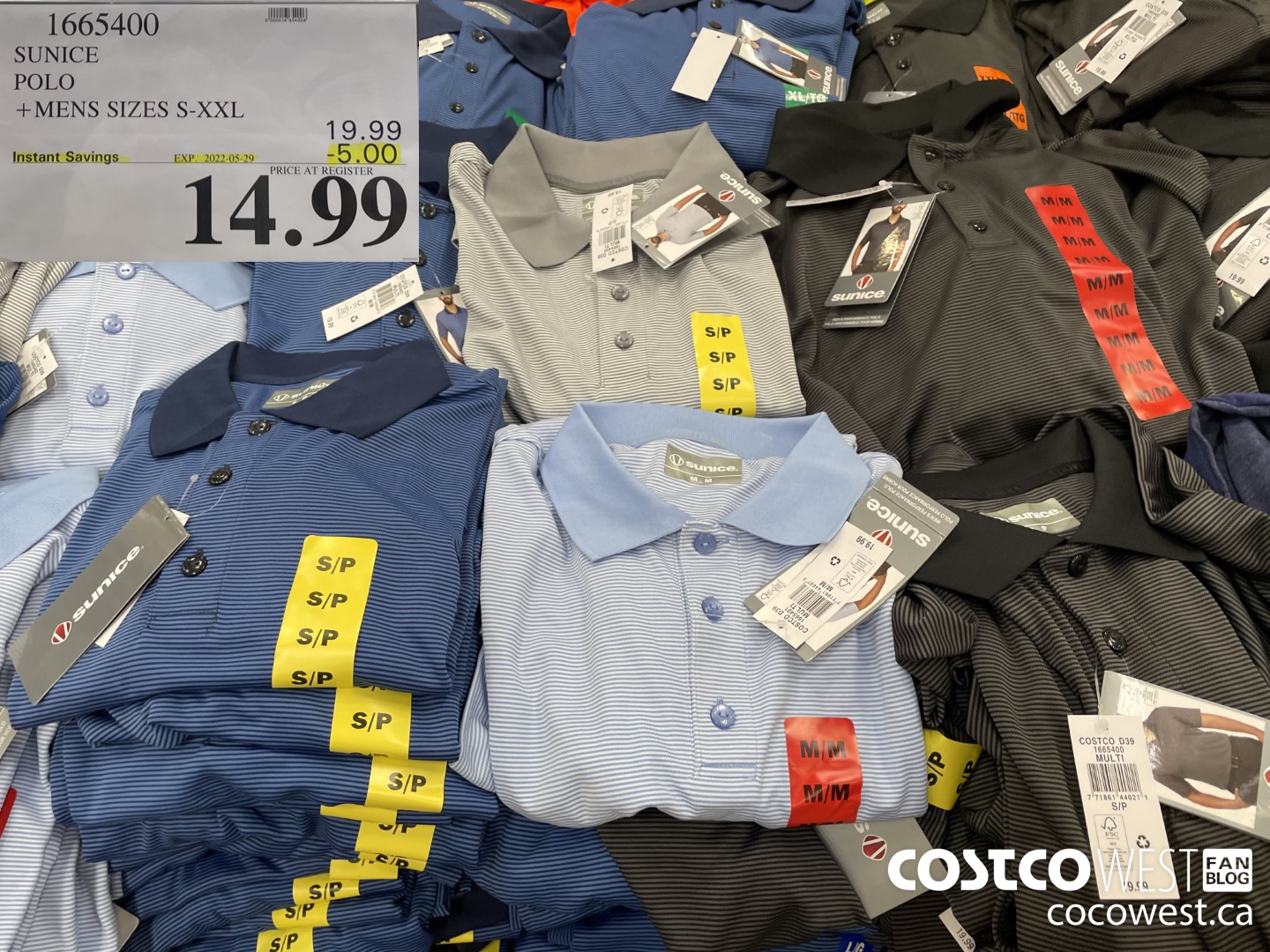 1665400 SUNICE POLO MENS SIZES S-XXL ($5.00 INSTANT SAVINGS EXPIRES ON 2022-05-29) $14.99